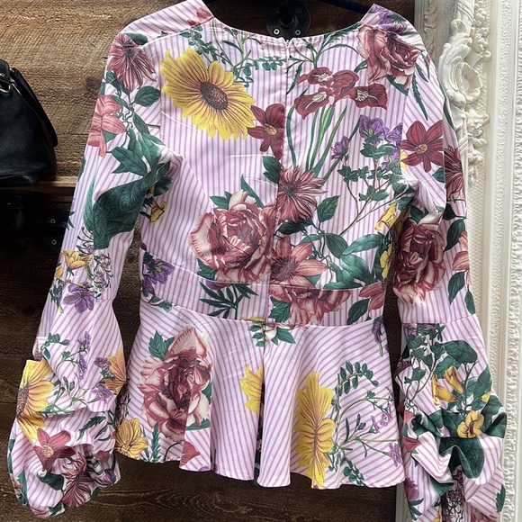 Jeuvre Floral Long Sleeve Size Large - Picture 5 of 10